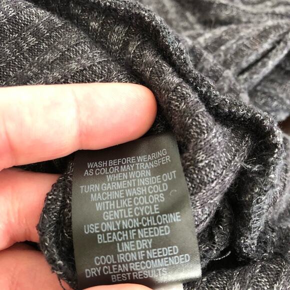 Torrid charcoal gray ribbed knit ¼ zip pullover sweater top size 1 or 1X - Picture 9 of 13